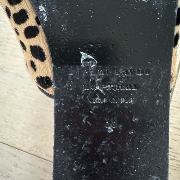 Jenni Kayne Cheetah Pony Hair Mules Tan Size 8 - Picture 6 of 7